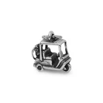 .925 Sterling Silver Oxidized Golf Cart Charm. Fixed Price $51.50.
