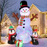 Aerwo 6FT Christmas Inflatables Outdoor Decorations, Upgrade Cute .... Fixed Price $51.71.