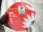 300 Clear Mini Lights On Reel, Green Wire 62' 3" Lighted Length. Fixed Price $27.49.