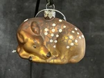 Anthropologie Fawn Deer Glass Ornament Glitter Germany Christmas New. Fixed Price $55.00.