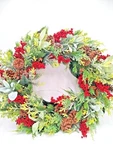 Christmas Wreath Mixed Branch Tips Hgtv Home Collection Unlit Artificial. Fixed Price $34.99.