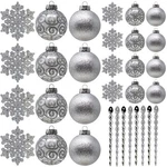 Sleetly 32PK Christmas Ornaments For Tree Holiday Xmas Decorations, Shatterpr.... Fixed Price $32.22.