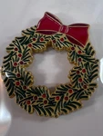 Anna Griffin Members Only Badge Brooch Pin Dec 2025 Unused Christmas Wreath. Fixed Price $14.99.