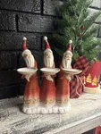 Christmas Stoneware Glazed Pottery Santa Claus Candle Holder Elements Holiday. Fixed Price $19.78.