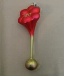 Midwest Of Cannon Falls Amaryllis Red Flower Bulb Christmas Ornament Glass. Fixed Price $59.95.