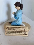Vtg Religious Statue Figure Dicksons Praying Nurse Doctor. Fixed Price $11.99.