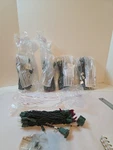 Gki Perm-o-snap Mini Christmas Lot Of 5 Strings Red White Clear. Fixed Price $26.39.