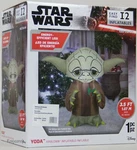 Christmas Gemmy Disney Star Wars 3.5 Ft Yoda Holding Holly Berry Inflatable Nib. Fixed Price $64.99.
