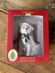 Nib Spode Christmas Tree Dog Ornament Festive Holiday Decoration Ribbon Bow. Fixed Price $7.00.