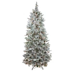 Northlight 7.5' Flocked Colorado Spruce Artificial Christmas Tree - Clear Lights. Fixed Price $610.49.