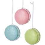Kurt Adler Pastel Glittered Macaroon Christmas Ornament, Assorted (pack Of 3). Fixed Price $12.13.