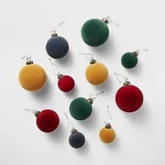 Set Of 11 Velvet Christmas Ornaments - Threshold Designed With Studio Mcgee. Fixed Price $75.00.