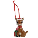 Ruz Rudolph The Red-nosed Reindeer Polyresin Christmas Ornament. Fixed Price $19.99.