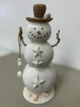 Transpac Coastal Sandman Snowman Figurine *repaired*. Fixed Price $31.99.