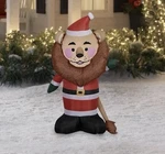 Holiday Time Lion Santa Suit 4 Ft Christmas Airblown Inflatable Led New!. Fixed Price $26.99.