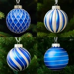 Sleetly 28PK Blue Silver Christmas Ball Ornaments For Tree Decorations - Holi.... Fixed Price $34.44.