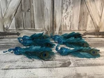 Pier Imports 10-12 Glitter Feather Peacock Christmas Tree Clip Ornament New. Fixed Price $96.00.