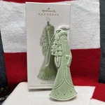 Hallmark Keepsake Ornament Saint Nicholas Green Glaze Santa 2012 Tree Crystals. Fixed Price $5.95.