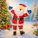 Shintenchi 3FT Lighted Christmas Santa Claus, Outdoor Pop-up Holiday Decorati.... Fixed Price $70.79.