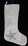 Coastal Christmas: Domain Embellished Starfish Stocking. Fixed Price $22.00.