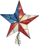 Largemouth Kurt Adler Lighted American Flag Star Christmas Tree Topper*read*. Fixed Price $58.49.