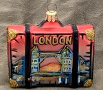 Nordstrom At Home London England Travel Suitcase Poland Glass Christmas Ornament. Fixed Price $29.95.