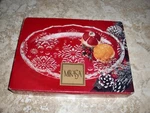 Nib Mikasa Germany Clear Crystal Snowflake Oval Candy Sweets Plate Dish 9.25". Fixed Price $14.21.