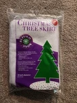 Buffalo Snow Glittering Christmas Tree Skirt 58 Diameter Table Tops Centerpiece. Fixed Price $9.99.