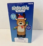 Reindeer Airblown Inflatable 22" Airdorable Christmas Indoor Gemmy New. Fixed Price $20.49.