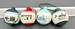 Hearth & Hand With Magnolia Stoneware Ceramic Ornaments Christmas Winter Scenes. Fixed Price $20.00.