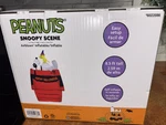8.5 Ft Peanuts Snoopy And Woodstock On Doghouse Airblown Yard Inflatable Nib. Fixed Price $132.05.
