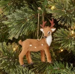 New Faux Fur Deer Christmas Tree Ornament Dark Brown With Spots - Wondershop. Fixed Price $15.91.