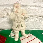 Lenox 2013 Holiday Shh.. Santa Figurine With Red Hat & Sack Toys Box. Fixed Price $33.00.