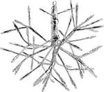 Alpine Corporation 10" Led Christmas Snowflake Ornament Silver White Lights. Fixed Price $17.99.