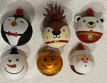 6 Cg Hunter Christmas Ornament 4 Penguin Snowman Ginger Santa Reindeer Bear. Fixed Price $90.39.