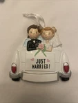 Just Married Car Personalized Christmas Tree Ornament. Fixed Price $13.00.