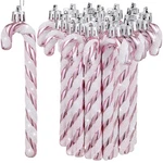Sotiff Plastic Glitter Candy Cane Ornaments Pink White 72 Pcs Holiday Decor. Fixed Price $20.08.