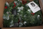 Hoyechi Christmas Garland With Lights 9FT, Battery Powered, Multi-color. Fixed Price $25.00.