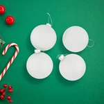 Northlight 9CT Clear Frosted Matte Christmas Glass Ball Ornaments 2.5" (65MM). Fixed Price $16.49.
