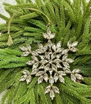 Marquis Glass Rhinestone Jeweled Gold Metal Snowflake Christmas Ornament 6. Fixed Price $28.00.