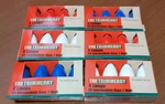 Lot Of 24 C-9 Christmas Tree Lamps Bulbs Lights 120V 7 Watt 3 Colors. Fixed Price $10.00.