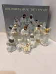 Fine Porcelain Nativity Set 8 Pieces Galleria Christmas Baby Jesus W/box -1 King. Fixed Price $24.00.