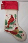 New 2023 Hallmark Keepsake The Beauty Of Birds Cardinals Stocking Nwt 18" Long. Fixed Price $15.99.