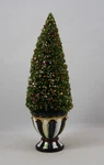 Mackenzie Childs Yuletide Manor 10" Bottle Brush Christmas Tree. Fixed Price $79.99.