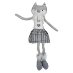 Northlight 22-INCH Gray White Girl Fox Sitting Christmas Figure Dangling Legs. Fixed Price $37.79.