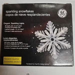 Vtg Christmas Ge 7' 96 Light Snowflake Candy Cane Pathway Market 8 Count 2.13. Fixed Price $45.95.