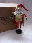 Lori Mitchell Christmas Cheer Santa Figurine 8 !/2 Esc 23449 Minor Damage. Fixed Price $26.99.