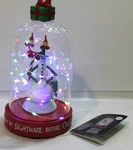 Nightmare Before Christmas 30TH Jack Snowman Light Up Cloche Glass Dome 8" Works. Fixed Price $36.09.