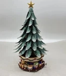 Partylite Musical Glowing Rotating Christmas Tree P7920 Retired Tea Light Candle. Fixed Price $64.00.