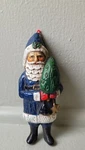 Vintage Kurt Adler Santa Ornament Ksa Old World Blue Robe Toy Bag 1989. Fixed Price $20.00.